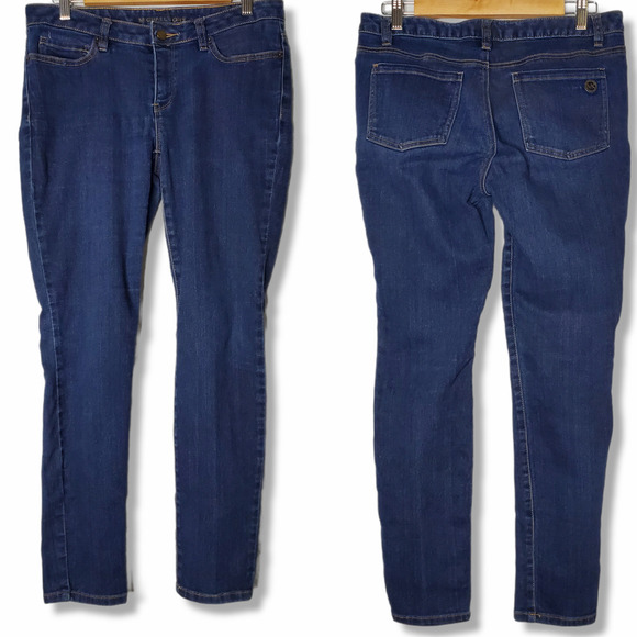 Michael Kors Stretch Skinny Jeans Dark Wash Sz 6 - Picture 1 of 10